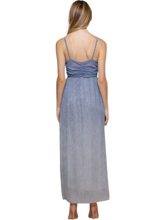 Summer Maxi Dress for Wedding and Christening Azzurro Ciel