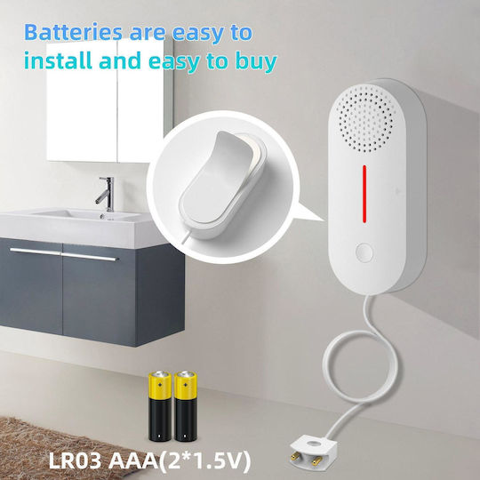 Tuya Wireless Battery Flood Detector Wi-Fi With Cable