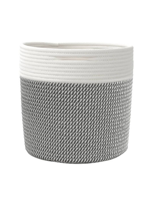 vidaXL Storage Basket Fabric Gray 28x28x28cm 2pcs