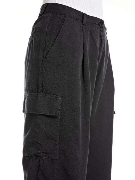 Damen Stoff Hose Black