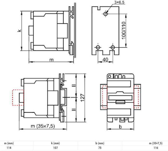 Tracon Electric Relee de Fază 40A cu Tensiune 24V