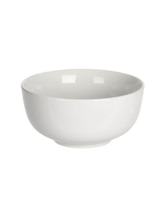 Siaki Collection Μπωλ Σερβιρίσματος Στρογγυλό από Πορσελάνη Λευκό με Διάμετρο 15εκ.