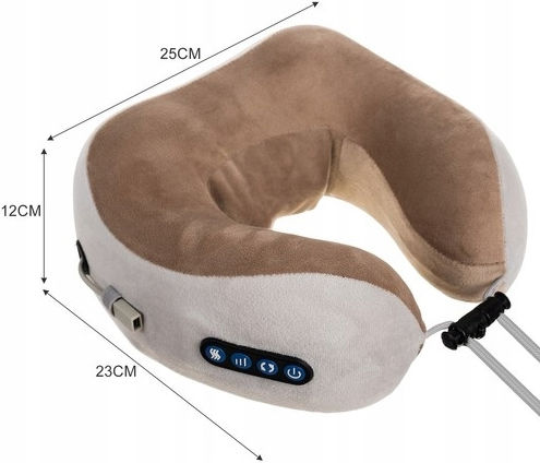 Neck Pillow Massage Heating Zola 3 Functions Usb Charging Ideal Massage Travel