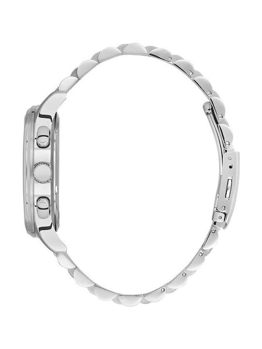 Beverly Hills Polo Club Uhr Batterie mit Silber Metallarmband