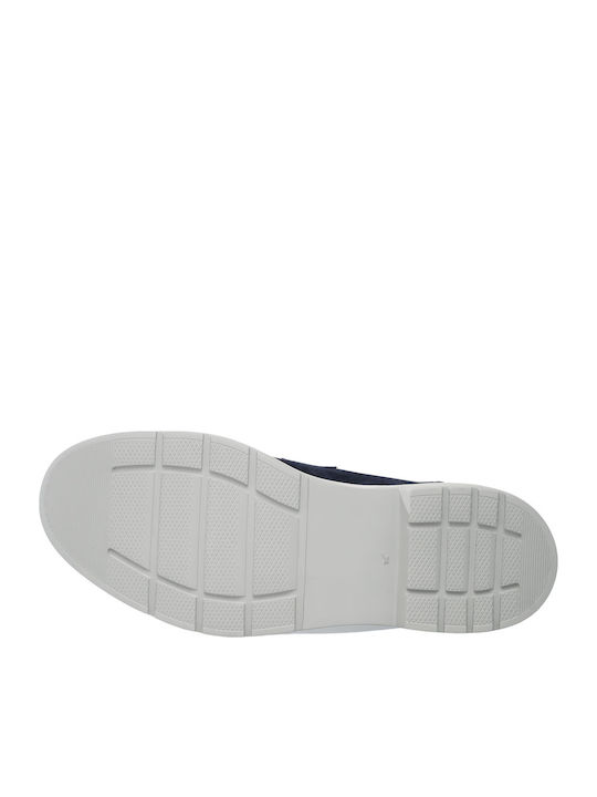 Δερμάτινα Ανδρικά Loafers σε Μπλε Χρώμα
