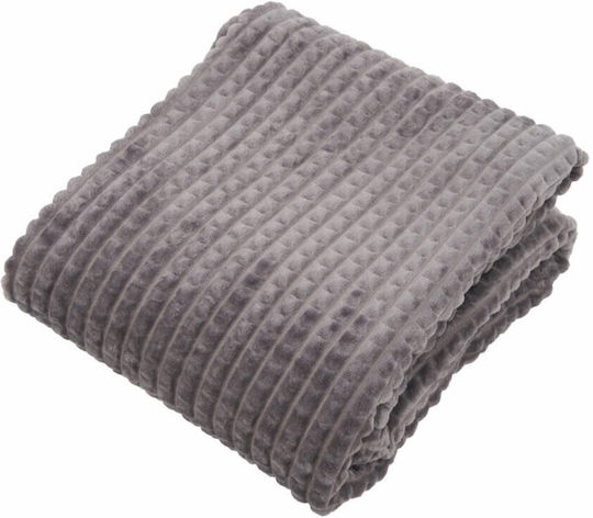 Heinner Fleece Decke Einlagig 150x200cm Grau