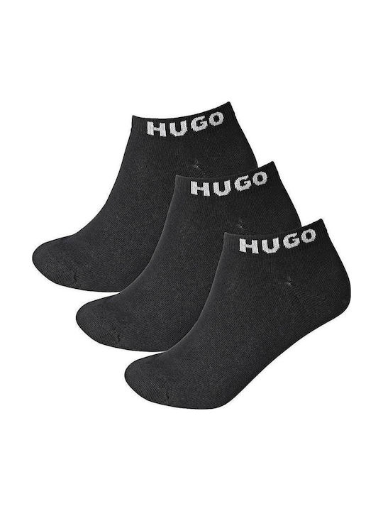 Hugo Ανδρικές Κάλτσες Μαύρες 3Pack