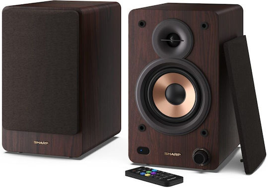 Sharp CP-SS30 Αυτοενισχυόμενο Ηχείο με Bluetooth 60W (Τεμάχιο) Καφέ