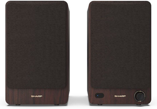 Sharp CP-SS30 Αυτοενισχυόμενο Ηχείο με Bluetooth 60W (Τεμάχιο) Καφέ