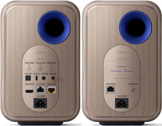 Kef LSX II Αυτοενισχυόμενα Ηχεία με Wi-Fi & Bluetooth 70W Soundwave by Terence Conran Edition