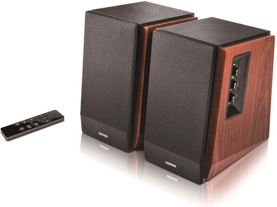 Edifier R1700BTS Αυτοενισχυόμενα Ηχεία με Bluetooth 30W (Ζεύγος) Καφέ