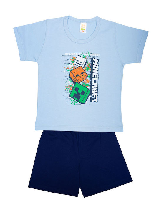 Nina Club Kids Pyjamas Summer Cotton Light Blue