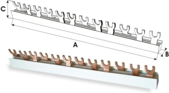 PAWBOL Sammelschiene elektrische Schalttafel E.4308
