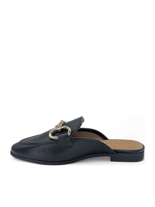 Flat Mules σε Μαύρο Χρώμα