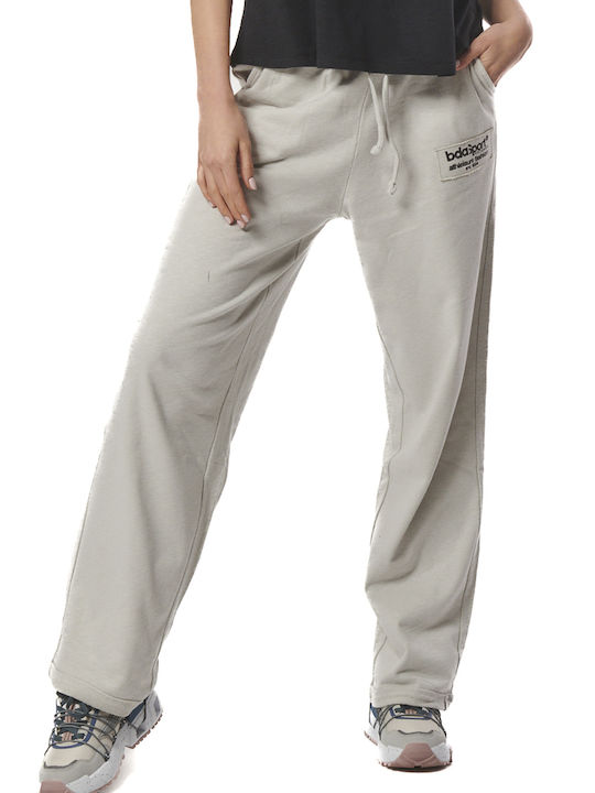 Body Action Damen-Sweatpants Breit Quiet Grey