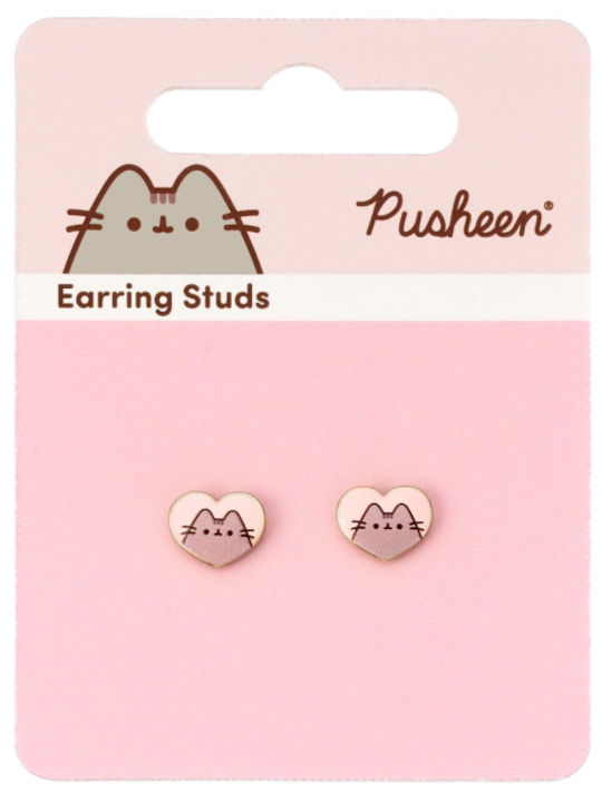 The Carat Shop Vergoldet Kinder Ohrringe Nieten Herzen aus Silber
