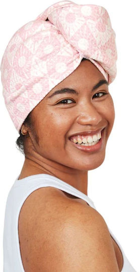 Dock & Bay Pink Microfiber Hair Towel 26x63cm