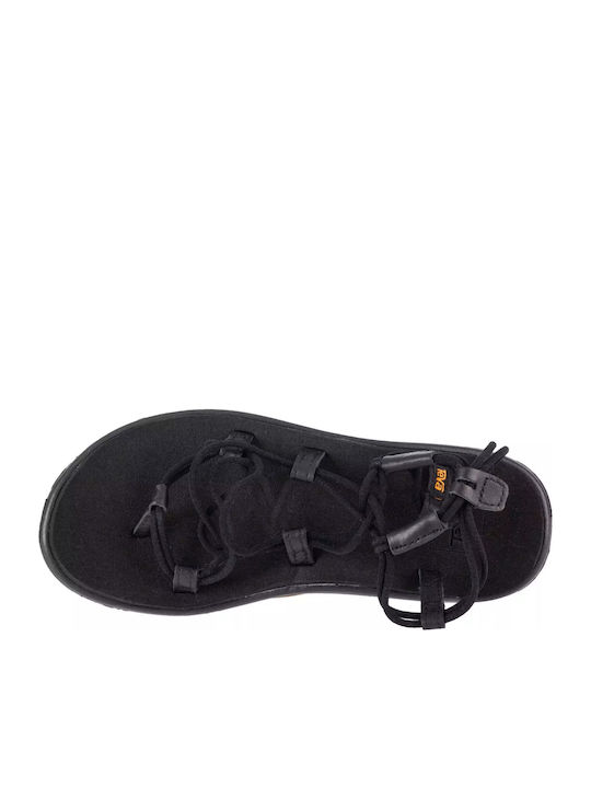 Voya Women's Flat Sandals Sporty in Black Color