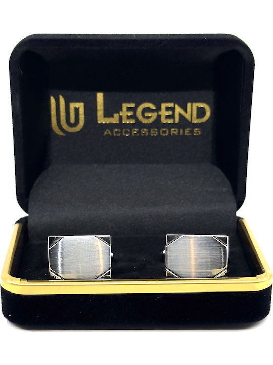 Legend Accessories Мансети от Silver в Сребрист Цвят