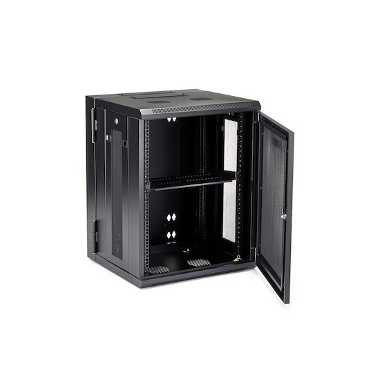 StarTech Επιτοίχια Καμπίνα Rack Μαύρο RK1520WALHM