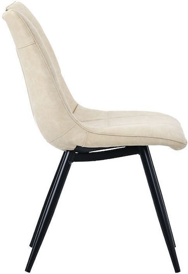 Nely Столички Трапезария Light Beige-Black foot Black 1бр 45x61x85бр