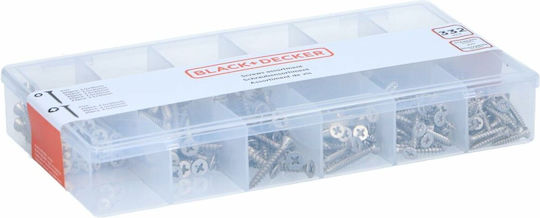 Black & Decker Wood Bolts Inox 332pcs