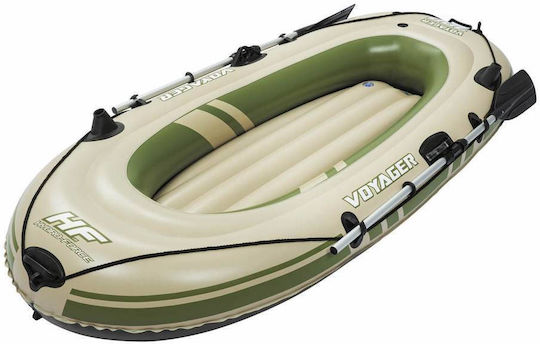 Bestway Voyager 300 Φουσκωτή Βάρκα 2 Ατόμων Καφέ με 2 Κουπιά 243x102εκ.