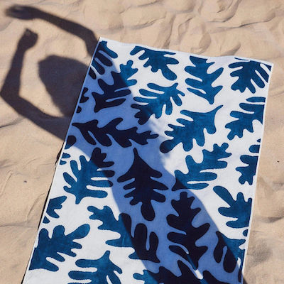 Slowtide Beach Towel Cotton Blue