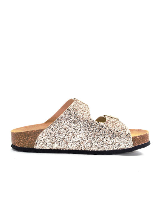 Leather Women's Anatomic Sandals Champagne