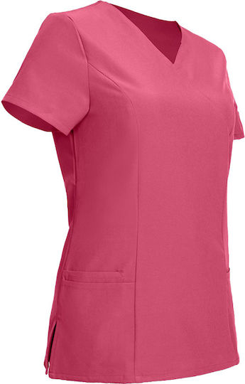 Be Unique Nobby Lady Tunic Women's Fuchsia Medical Blouse