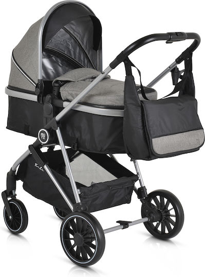 Moni Kali Adjustable 2 in 1 Baby Stroller Suitable for Newborn Grey