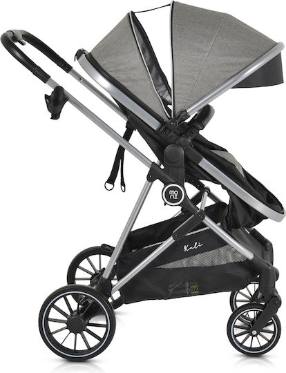 Moni Kali Adjustable 2 in 1 Baby Stroller Suitable for Newborn Grey