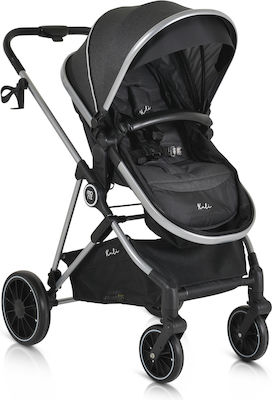 Moni Kali Adjustable 2 in 1 Baby Stroller Suitable for Newborn Black