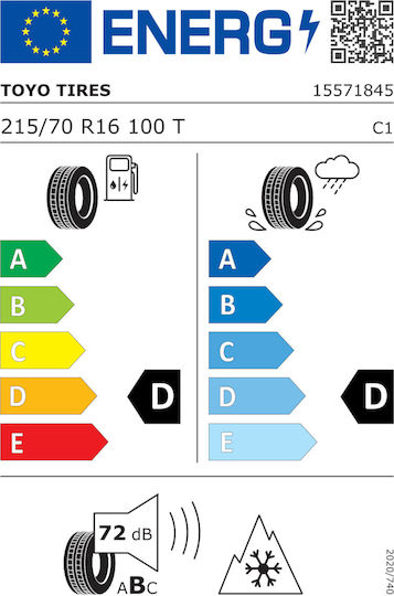 Toyo Open Country A/t Iii 215/70R16 100T T/A A/T Summer Tire for 4x4 / SUV Car