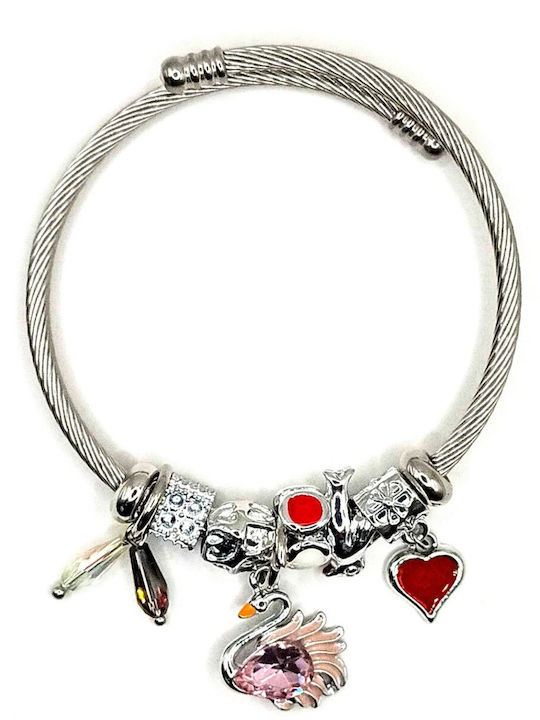 Monroe Jewels Steel Bracelet Charms 02mw00001