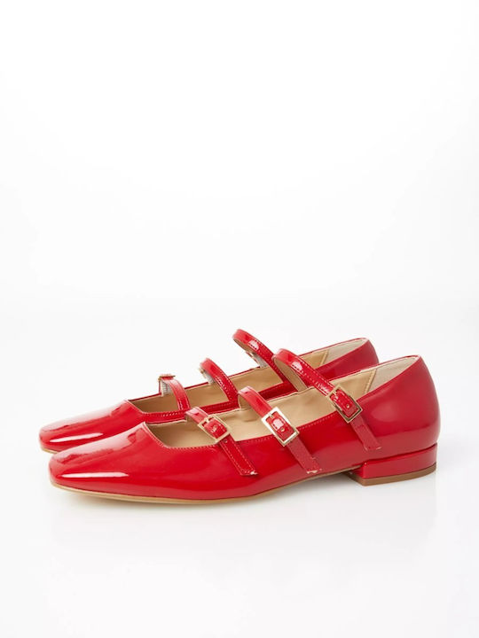 Ovye by Cristina Lucchi Damen Ballerinas in Rot Farbe