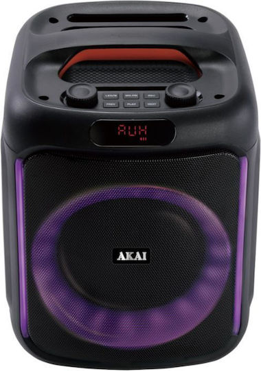 Akai Proffesional Karaoke Speaker With Wired Microphone And Lighting Effects ABTS-V20 Black