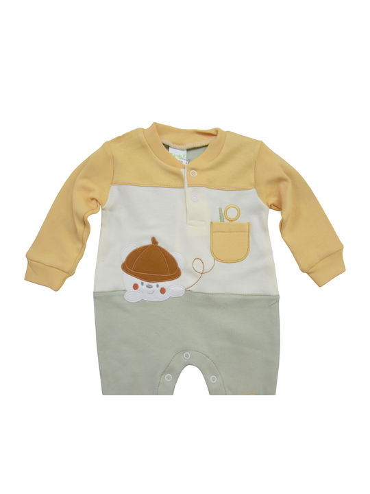 Poulain Body pentru Bebeluși Mânecă lungă Beige/khaki