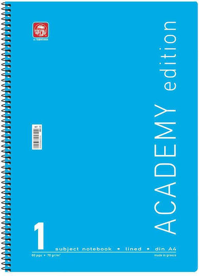 Typotrust Spirale Schulheft Geregelt A4 Academy Rote