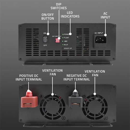 Qoltec Inverter für Autos für 12V DC