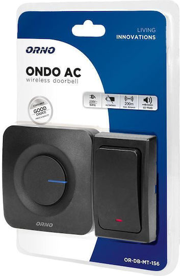 Clopoțel Fără Fir Ondo 230v Buton Fără Baterie 200m Db-mt-156