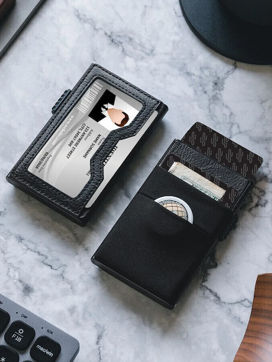 Kartenhalter Geldbörse Kaktus Taschenfutter RFID Schwarz