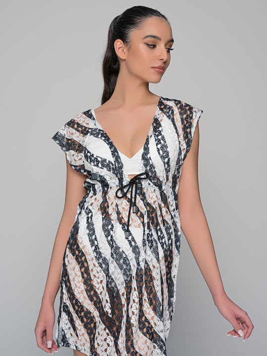 Milena by Paris Feminin Scurt Caftan de Plajă Zevre