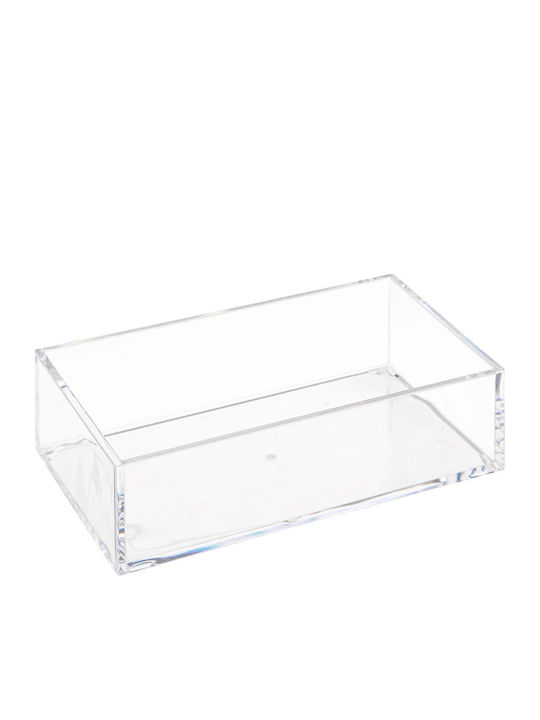 5Five Cosmetics Storage & Organization Base with Dividers Transparent 3 Pieces 25.6x9.5x4.6cm