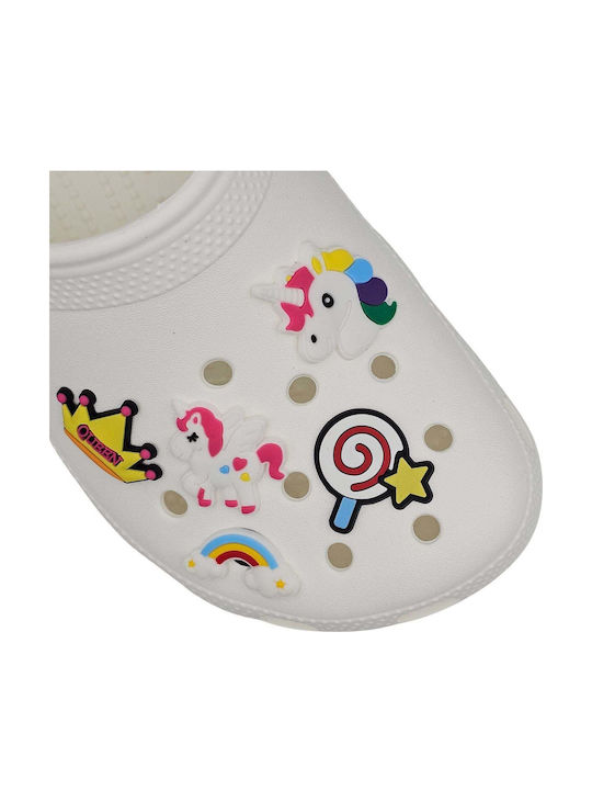 Charms Διακοσμητικά Σαμπό Crocs Rainbow