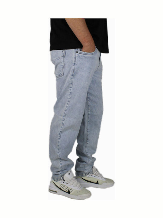 Men's Jeans Pants Elastic Blue