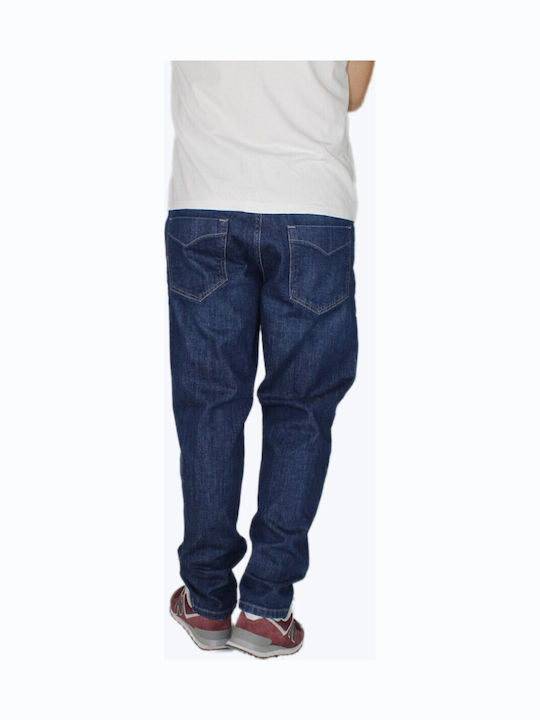 Men's Jeans Pants Elastic Blue