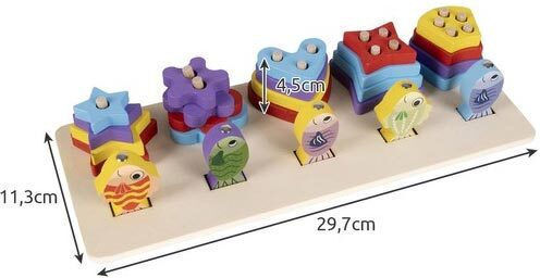 Kruzzel Wooden Fishing Game Fishing For 3+ Years