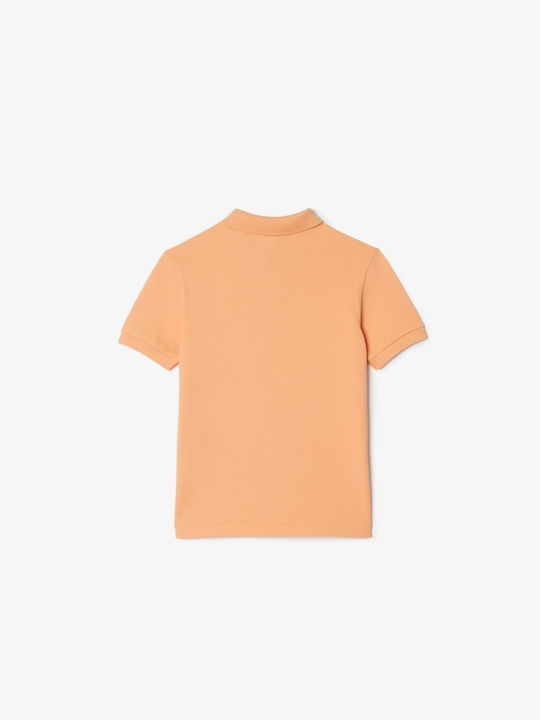 Lacoste Kids Polo Short Sleeve Coral