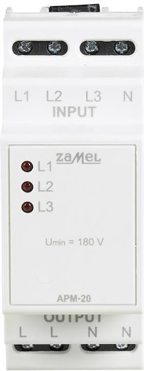 Zamel Ρελέ Ράγας 16A Διπολικό με Τάση 180V